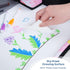 COOLBEBE 2 8 Kids Travel Tray for Toddler Car Seat, Portable Car Seat Lap Tray with Cup Holders & Markers, Pink Unicorn