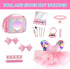 BDDOLL 18 Inch Playset American Doll Clothes and Accessories Makeup Including Fashion Skirt, Bag, Eye Shadow Plate