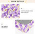 miaozhen 1 Pack 52x28 Cotton Baby Crib Sheets Soft Breathable African Wisteria Lavender Crib Mattress Sheet for Nursery