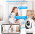 Cloarks 2K 2-Way 24/7, 2 Pack Pan/Tilt Security Camera, WiFi Indoor Camera for Home Security with AI Motion Detection