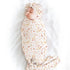 Set Konssy Baby Girl Newborn Receiving Blanket with Headband Baby Swaddle Nursery Swaddle Wrap