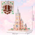 Set Micro Mini Building Blocks Pink Church Model Building Famous Architecture Model Building Kit