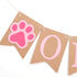 1st Dog Puppy One High Chair Banner - Puppy Paw Print Birthday Highchair Banner, Puppy Animal First Birthday Party