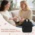 Backpack Backpack Backpack CEI-CEI Diaper Bag for Mom and Dad, Puffer Baby Bag with Insulated Pocket, Water-Resistant