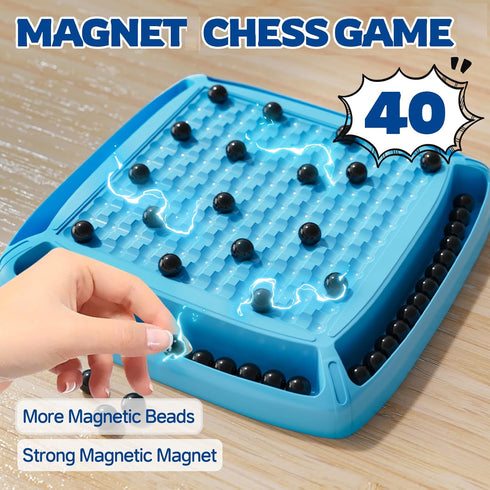 6-8-12, 40 Magnet Game, Magnetic Games Chess, Board Games for Kids Magnet Chess Kid Games, Family Board Games for Kid