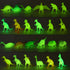 96 Set(24 Piece Glow in Dark Mini Dinosaur Toy Style), Plastic Realistic Dino Figure, Kid Birthday Party Favors