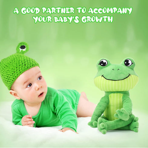 Frog Stuffed Animal Plush Toy, Soft Cuddly Green Frog (17 Inch) for Home Decor