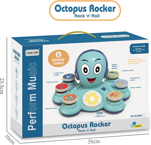 Baby Musical Toys Learning Toys for Toddlers, Octopus Music Toys, Preschooler Musical Educational Instruments Toy