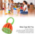 Healthy Oval Handle Baby Cage Bell Shaker Toy - Convenient and Detachable for Early Training