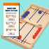 (18") 2 Pinbo Sling Puck Game Premium Wooden Foldable Board | Player Tabletop Game for Adults & Kids | Travel Friendly