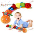 Baby Musical Worm Soft Infant Toy, 6 Different Sensory Stuffed Animals for Newborn Toy Tummy Time Gifts