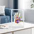 CHERRY CHEERS Set, Family Handprint Kit, DIY Craft Keepsake Wooden Frame, Endless Gift Non-Toxic Paints, Transparent