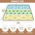 GuoChe 50'' 50'' Food Freshness Icon Symbols Soft Padded Baby Gym & Activity Mat for Indoor Outdoor Non-Toxic Activity