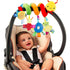Baby Crib Hanging Rattles Toys, Cartoon Insect Spiral Hanging Toy with Rattle Bell for Infants