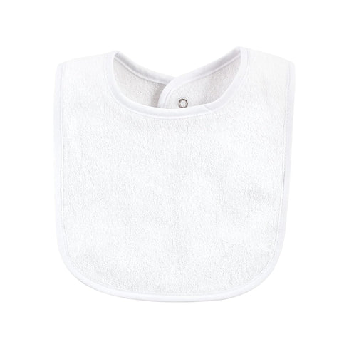Hudson Baby Unisex Baby Rayon from Bamboo Bib - 10pk with Waterproof Lining, Gray White, One Size