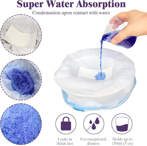 WAAYAA 50 Packs Disposable Super Absorbent Potty Pads for Toddlers-Leak-Proof, Odor-Locking, Ultra-Soft Potty Liners