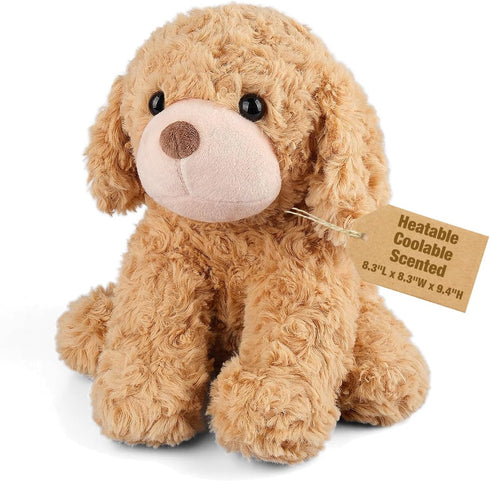 Coolable & Microwavable Dog Stuffed Animal, Weighted Stuffed Animals Plush for Kids,