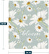 YeeJu Daisy Baby Throw Blanket Small White Floral Blanket for Toddler Swaddle Pet Crib Kids Soft Fuzzy Plush Fleece Blankets Sunshine Spring Summer Flower Decorative Gift Blanket 30x40 by YeeJu