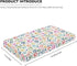 Streeyiu 52x28x8 Dog Paw Baby Crib Sheets for Boys Girls Colorful Paws Fitted Crib Sheet for Standard Crib and Toddler