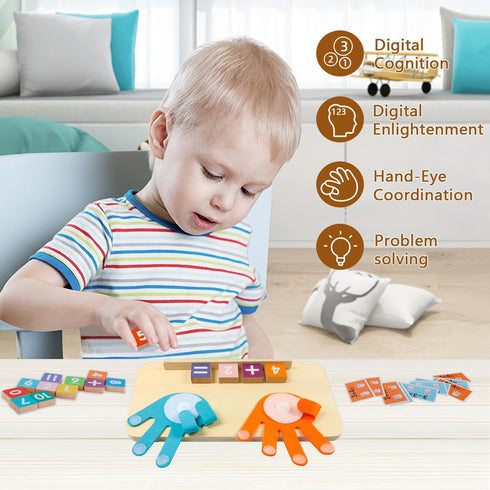 3+ Counting Counting 3+ Preschool Learning Toys for Toddlers Years, Educational Number Blocks for Kids, Homeschool