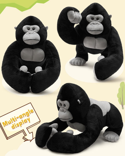 Animal,23.6" MaoGoLan Big Gorilla Stuffed Giant Gorilla Plush Toy,Soft and Cuddly Companion Plushie Gift for Gorilla