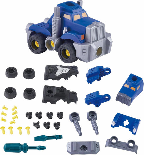 Toysmith Build Your Own Vehicle Set, 84 Pieces to Build 3 Different Vehicles, DIY Interactive Toys for Ages 3+