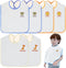 Set of 6 Large Waterproof Baby Bibs for Toddlers 1-6 Years, Bibs for Baby Boys and Girls