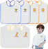 Set of 6 Large Waterproof Baby Bibs for Toddlers 1-6 Years, Bibs for Baby Boys and Girls