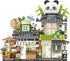 MEIEST Set,Simulation Mini City Shop Street View Building Blocks Model Animals Architecture Collection Particle