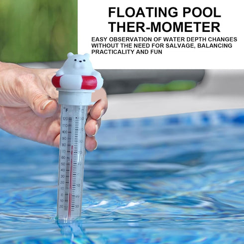 Generic Summer Temperature Gauge for Pool,Portable Easy Read Floating Toy - Spa Temperature Meter for Hot Tub