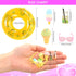 Lot 26 Pack Doll Clothes and Accessories Beach Bathing Set Including 5 Swimsuit 1 Bathrobe 2 Swimming Rings with 18 pcs Glasses Shoes Drinks for 11.5 inch Girl Dolls