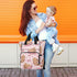 Bolaz Backpack Capybara Pink Diaper Bag Tote Multifunction Baby Nappy Changing Bags Large with Stroller Straps Travel