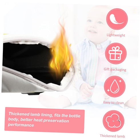 USB Milk Bottle Warmer Bag Charging Thermal Pouch for Car Use Fast Heating Milk Bottle Cover Compatible with Portable