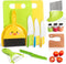 14 PC Safe Knife Kid Toddler Kitchen Set for Real Cooking, Montessori Tool Toy for Ages 2-10