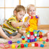 Montessori Wooden Lacing Beads Toys for 2-4 Year Olds, Sequencing & Stacking Block Toy with Storage Box