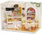 Kisoy Romantic Dollhouse Miniature DIY House Kit, Creative Room Gift for Friends, Lovers, Families (Cake Diary)