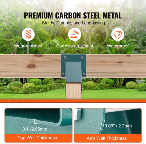 VEVOR A-Frame Middle Swing Brackets, Heavy Duty Carbon Steel Swing Set Hardware with Mounting Hardware