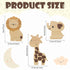 3 Barydat Pcs Wood Safari Nursery Decor Cute Woodland Animal Nursery Safari Decoration Woodland Animal Jungle Themed