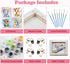 4 Pack Animal Paint by Number for Kids with Wooden Frame, Easy DIY Acrylic Oil Painting Kits for Home Decor (Ages 4-12,