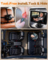 Yakry 7.2-Inch: 3X 5-Min 1080P 150 0-5) HD Baby Camera for Car Larger View, USB Easy to Install, Auto Night Vision
