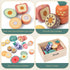 10 Set 3+, PCS Fruit Wooden Play Food for Kids Kitchen, Wooden Cutting Fruit Toys for Toddlers and Kids Ages Pretend