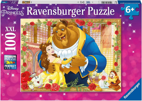 Ravensburger Disney Princess: Belle & Beast Puzzle Set | 100 Piece | Kids Educational Toy for Cognitive Skills