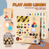 1-3 v4) Sumsoltic Busy Board,Montessori Toys for Year Old Boys & Girls,Travel Educational Learning Activities