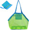 Extra Large Mesh Beach Sand Toy Bags, Foldable Totes Quick Dry Net Tote for Kids, Storage Picnic Backpack