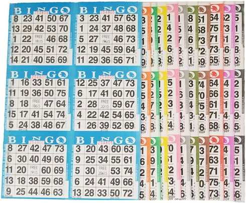 American Games Bingo Paper Game Cards 6 Card 10 Bingo Sheets 100 Books 10