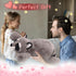 ARELUX 18in Raccoon Plush Stuffed Animals: Cute Cuddly Body Pillow Hug Sleeping Fluffy Wild Animal Toys
