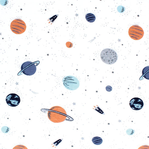 Space-Themed Baby Changing Pad Cover - One Size for Infants