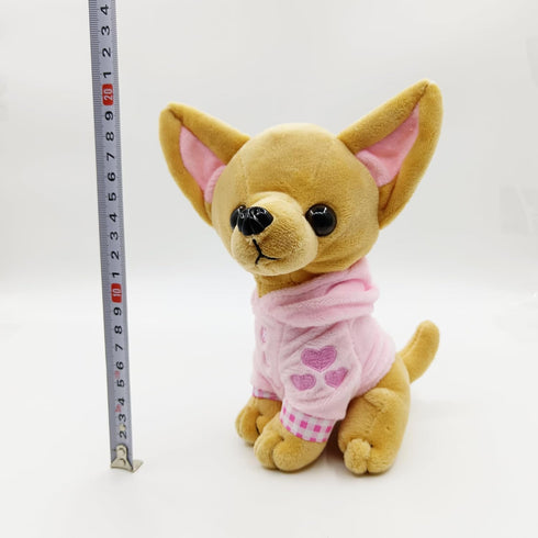 8” Stuffed Chihuahua Simulation Plush Dog- Realistic Stuffed Animals Puppy Plush Toys Chihuahua- Cute Pet Present Gift for Girls/Boys Christmas New Year
