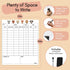 Mewl Baby Daily Log Whiteboard - Reusable Tracker for Feeding, Diapers & Sleep - Newborn Journal & Schedule Chart