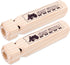 LovesTown 2PCS Kids Wooden Train Whistles - 4-Tone 7.3" Toy Whistles for Birthday Party Favors